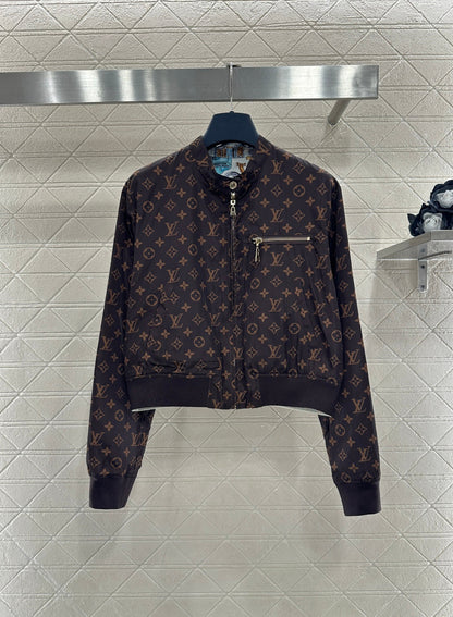 Reversible Printed Zip-Up Jacket