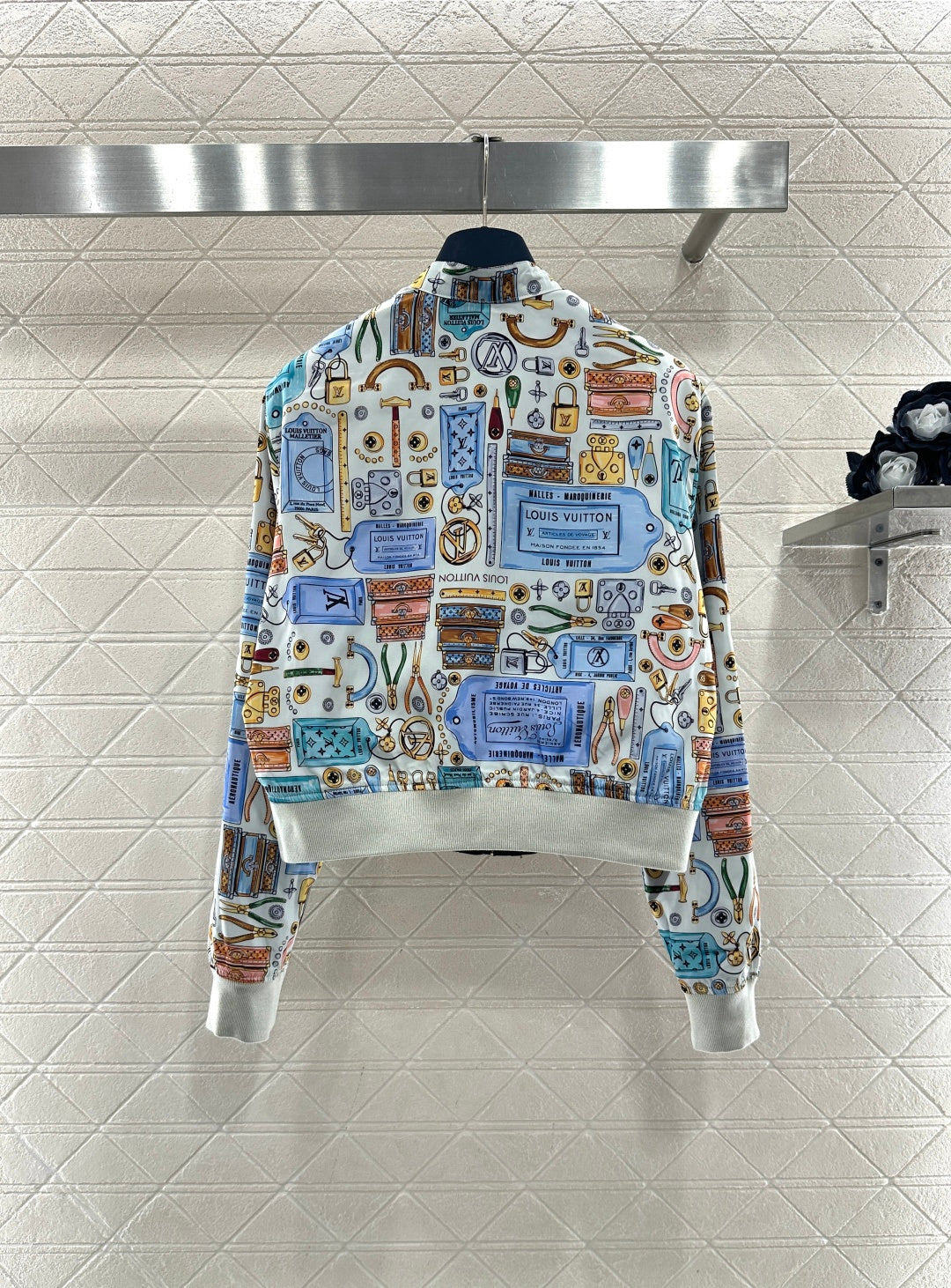 Reversible Printed Zip-Up Jacket