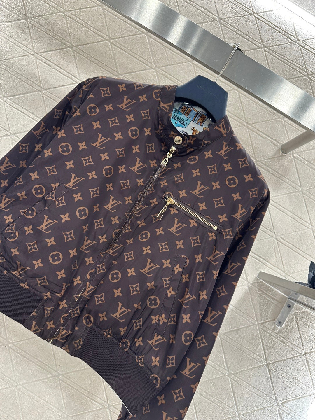 Reversible Printed Zip-Up Jacket