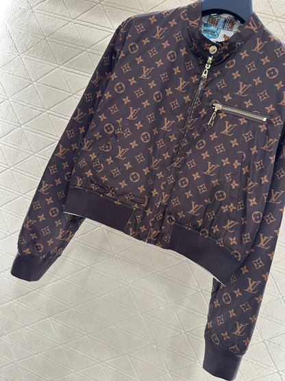 Reversible Printed Zip-Up Jacket