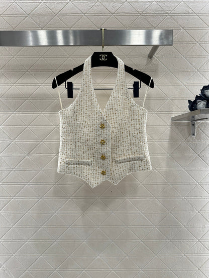 Woven Halter Vest