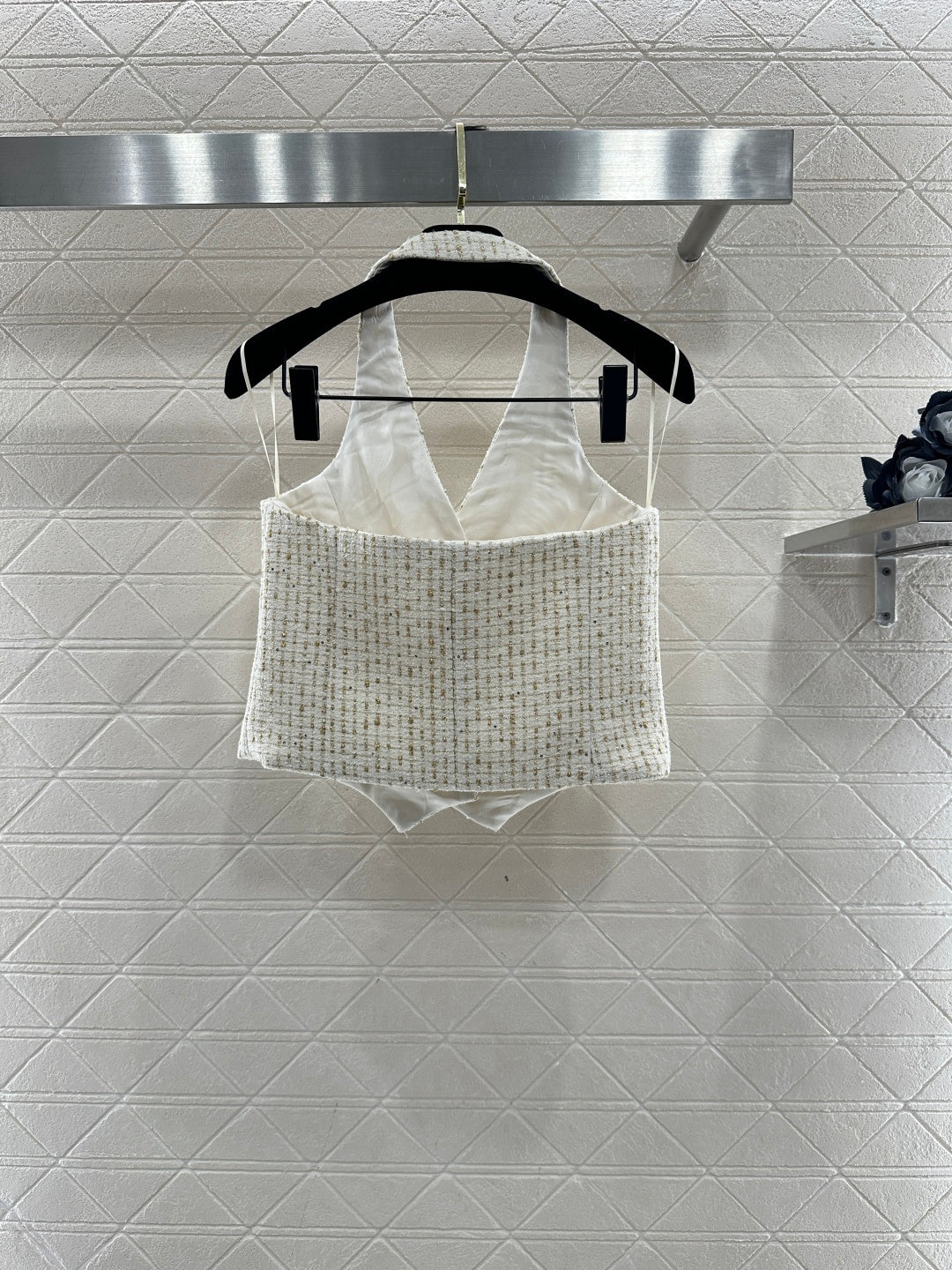 Woven Halter Vest