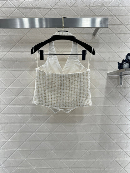 Woven Halter Vest