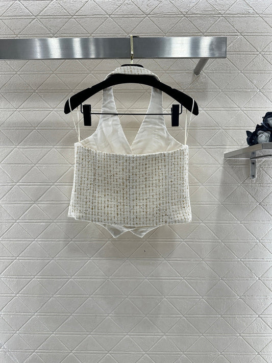 Woven Halter Vest