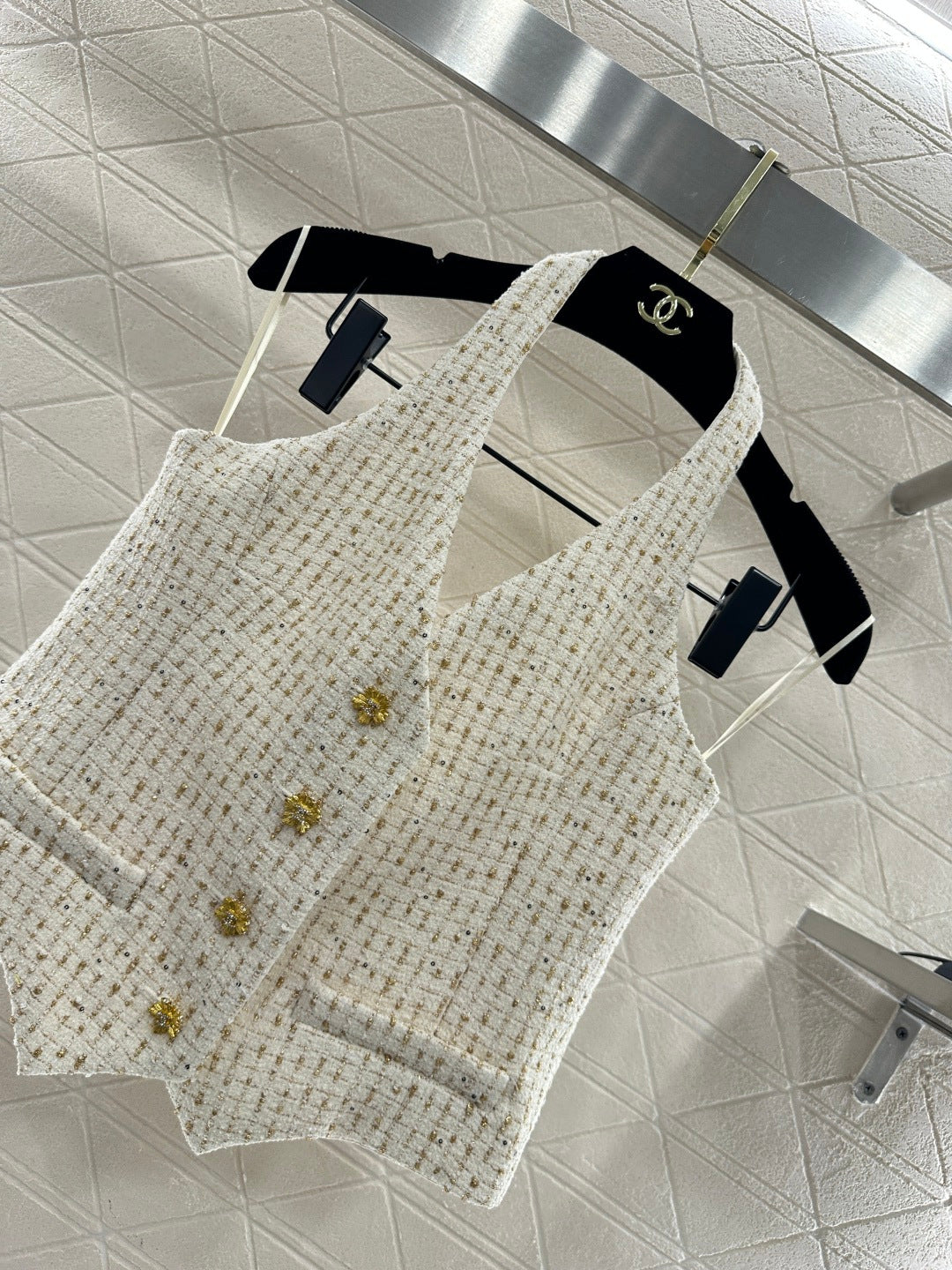 Woven Halter Vest