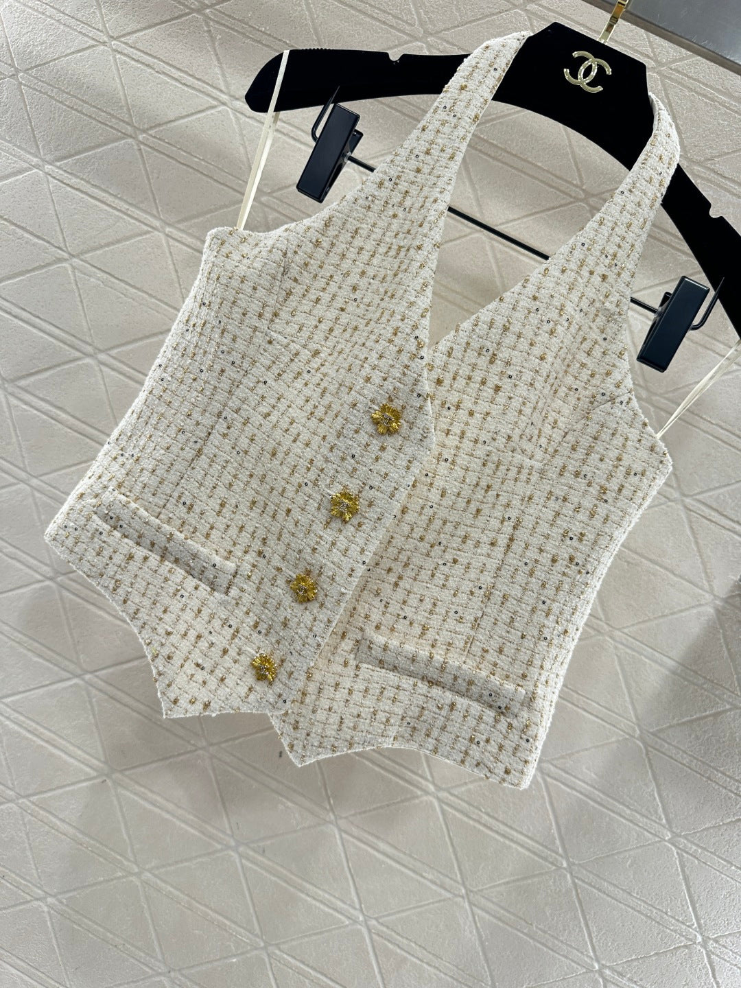 Woven Halter Vest