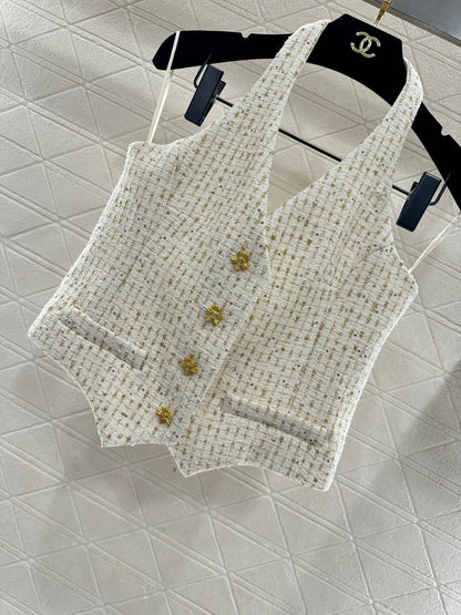 Woven Halter Vest