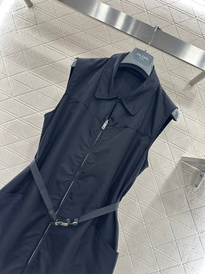 Located Vest Dress with Belt