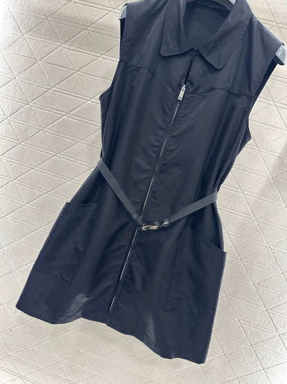 Located Vest Dress with Belt