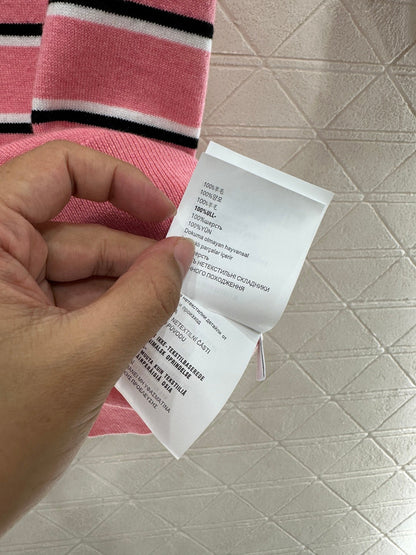 Striped Collared Short-Sleeve T-Shirt