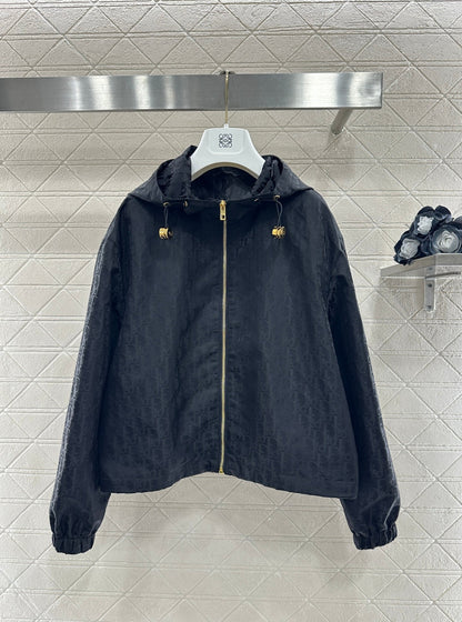Jacquard Windbreaker Jacket