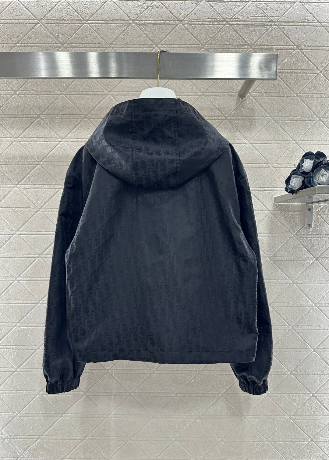 Jacquard Windbreaker Jacket