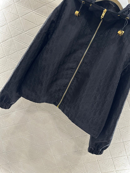 Jacquard Windbreaker Jacket