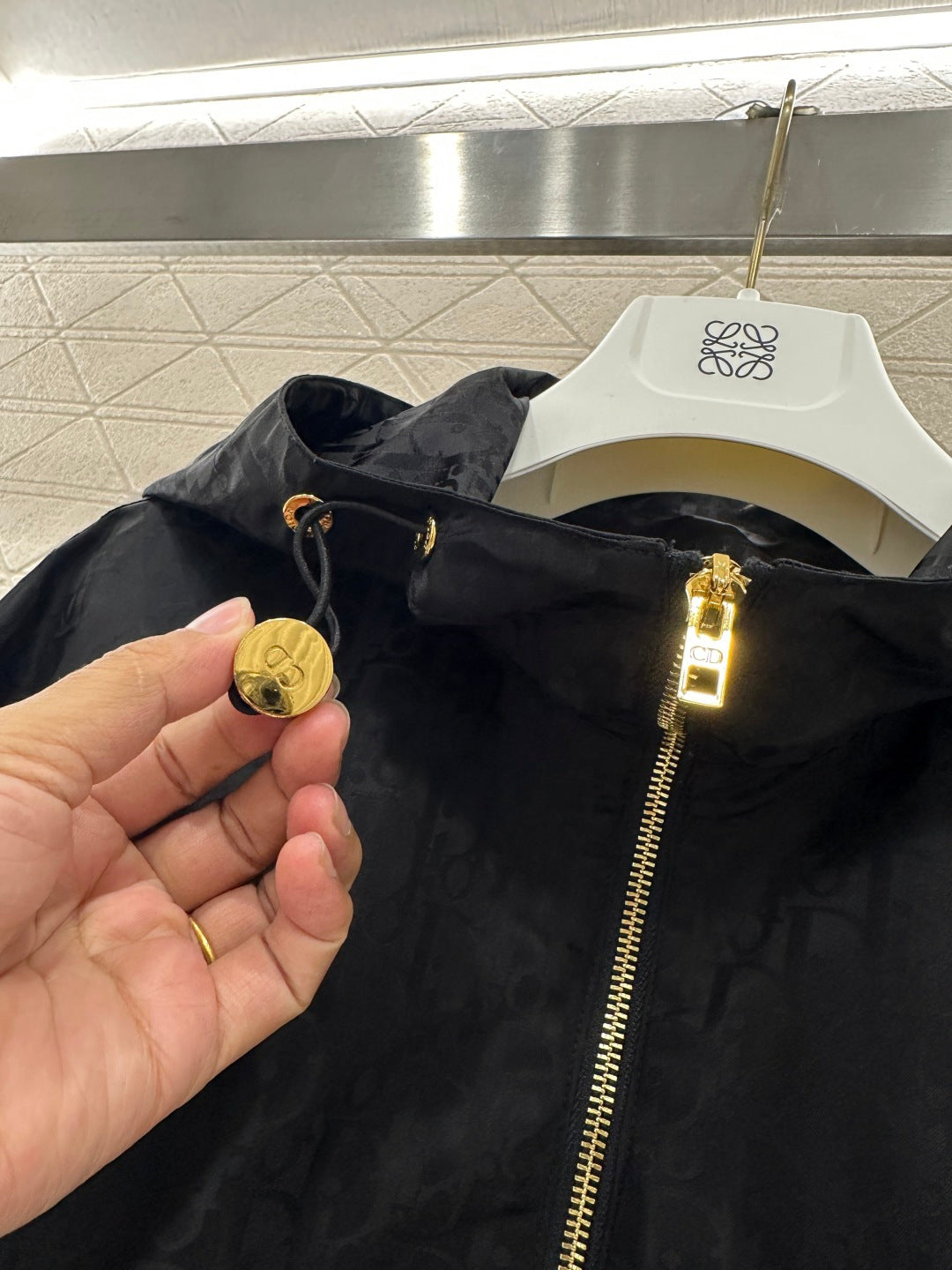 Jacquard Windbreaker Jacket