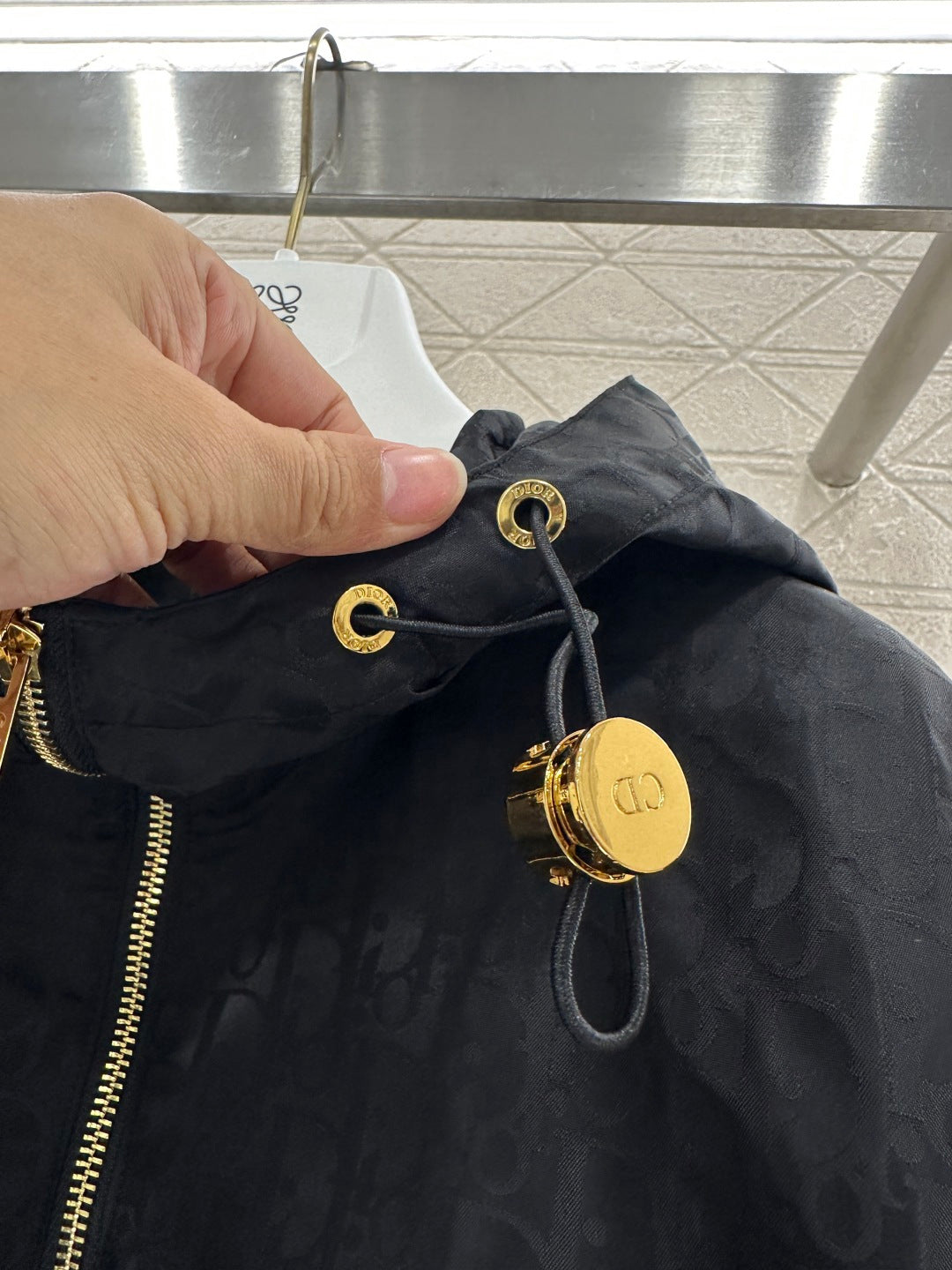 Jacquard Windbreaker Jacket