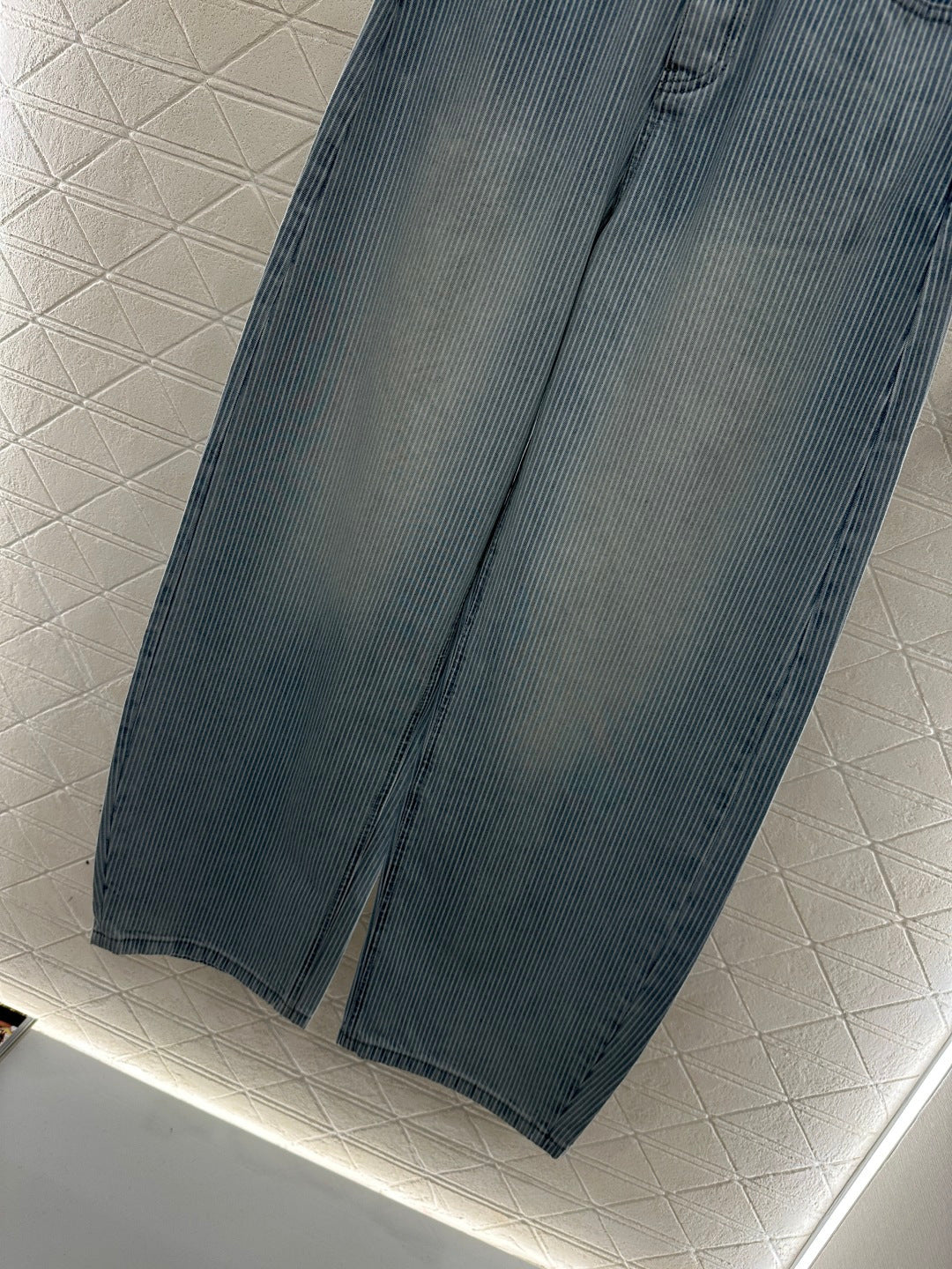 Striped Curved Blade Jeans