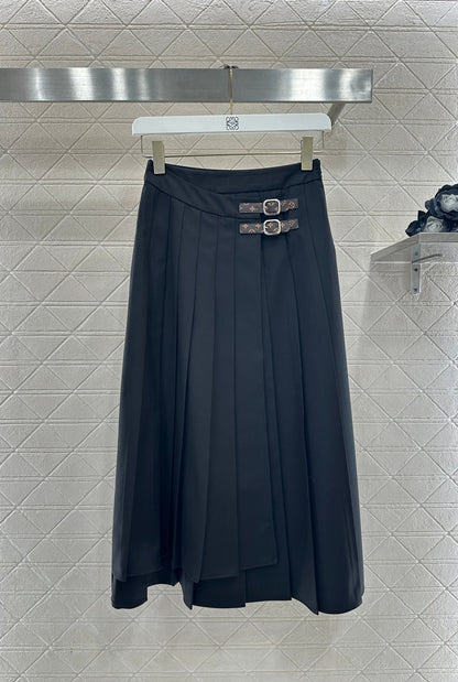 One-piece Midi Pleated Skirt