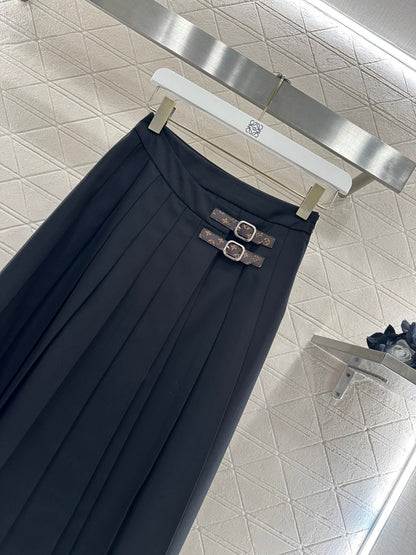One-piece Midi Pleated Skirt