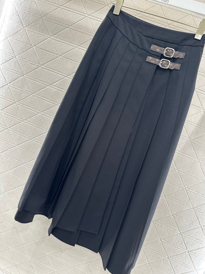 One-piece Midi Pleated Skirt