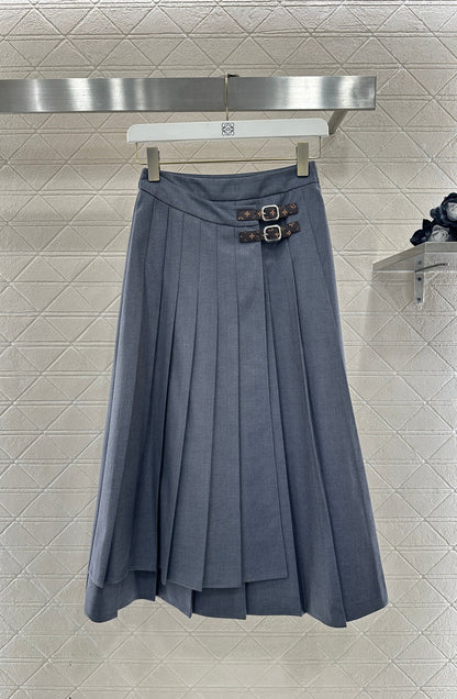 One-piece Midi Pleated Skirt