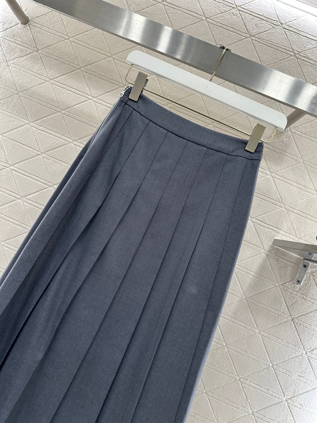 One-piece Midi Pleated Skirt
