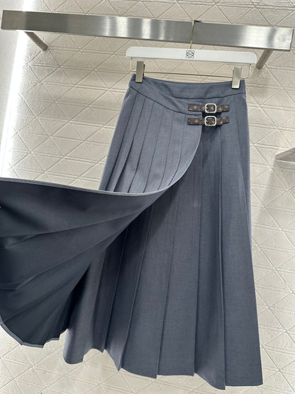 One-piece Midi Pleated Skirt