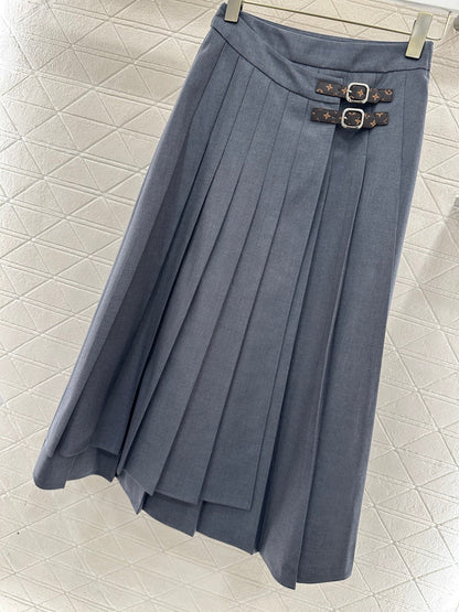 One-piece Midi Pleated Skirt