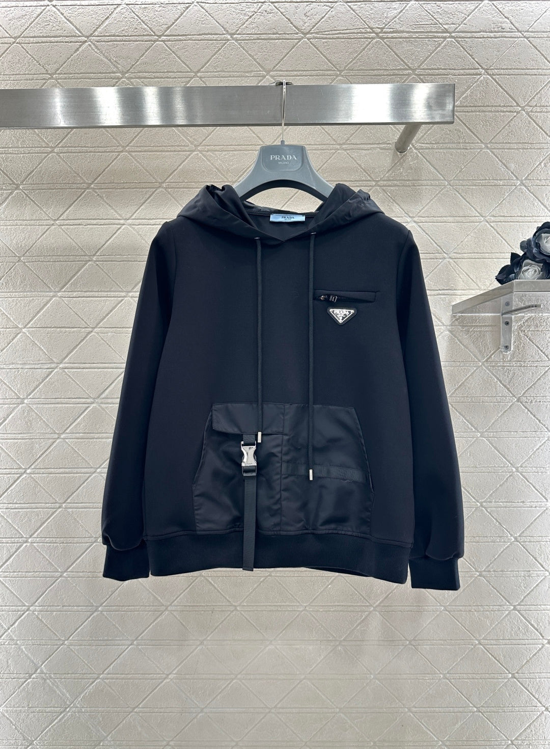 Color Block Logo Hoodie