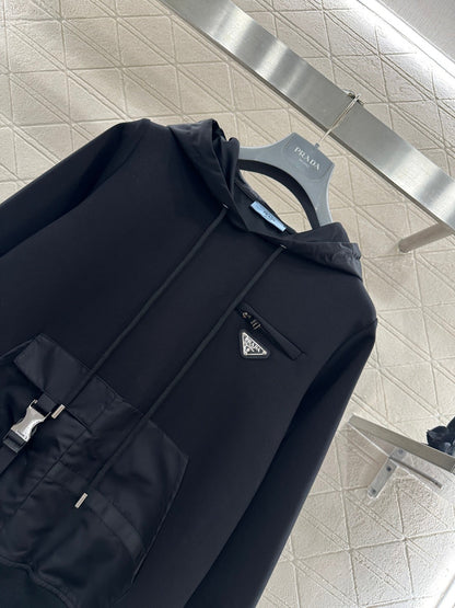 Color Block Logo Hoodie