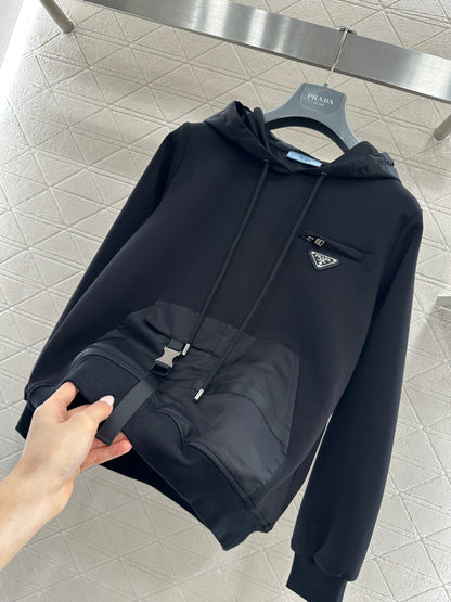 Color Block Logo Hoodie