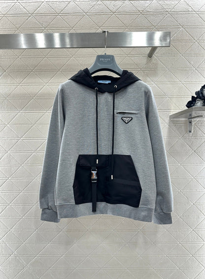 Color Block Logo Hoodie