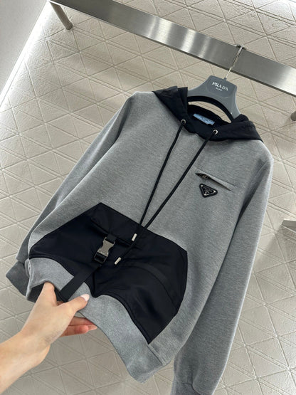 Color Block Logo Hoodie