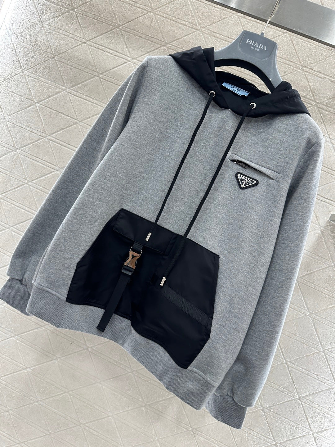 Color Block Logo Hoodie