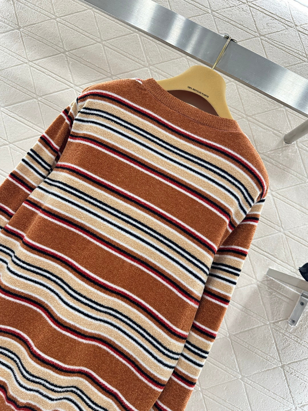 Striped Knit Pullover Sweater