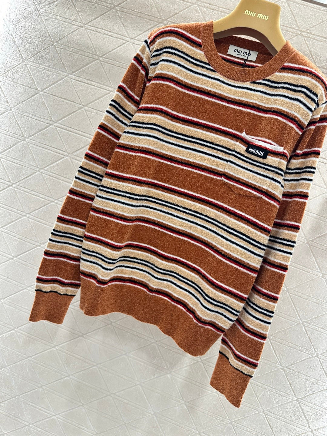 Striped Knit Pullover Sweater