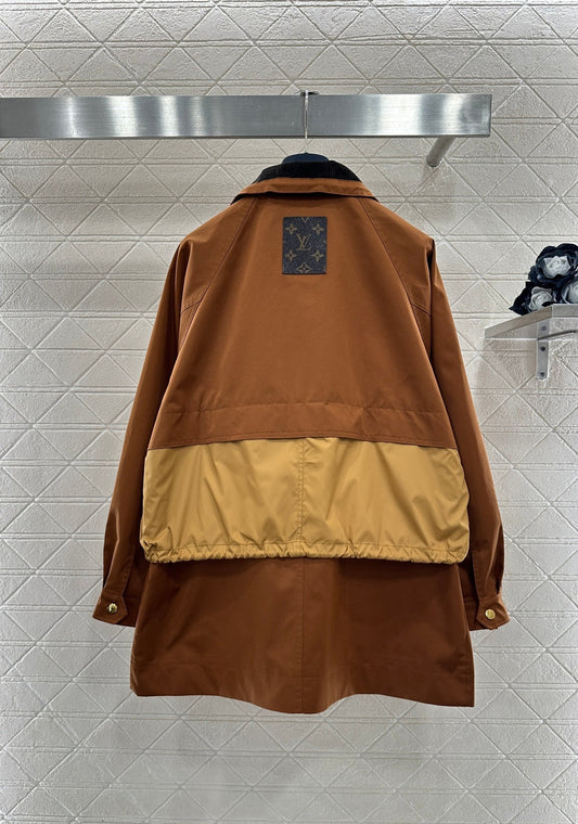 Hooded Drawstring Jacket