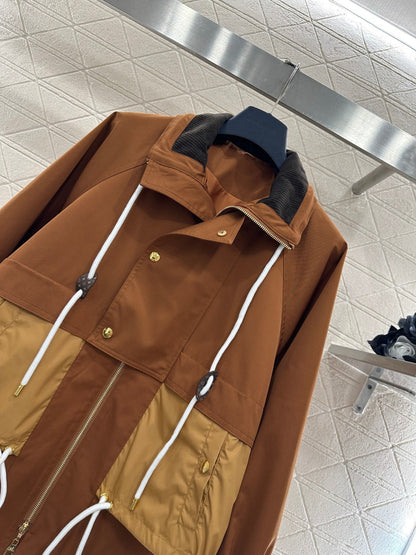 Hooded Drawstring Jacket