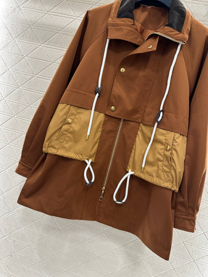 Hooded Drawstring Jacket