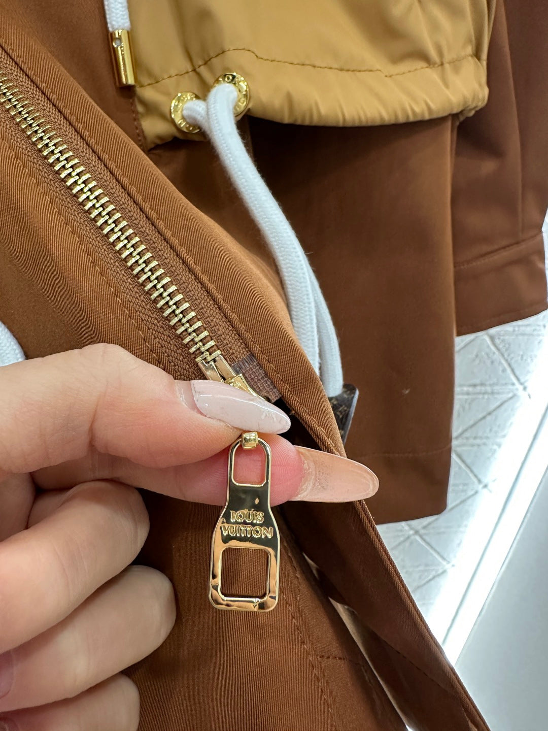 Hooded Drawstring Jacket