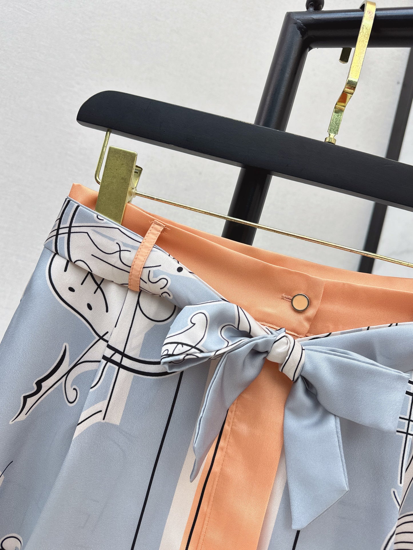 Printed Midi Skirt