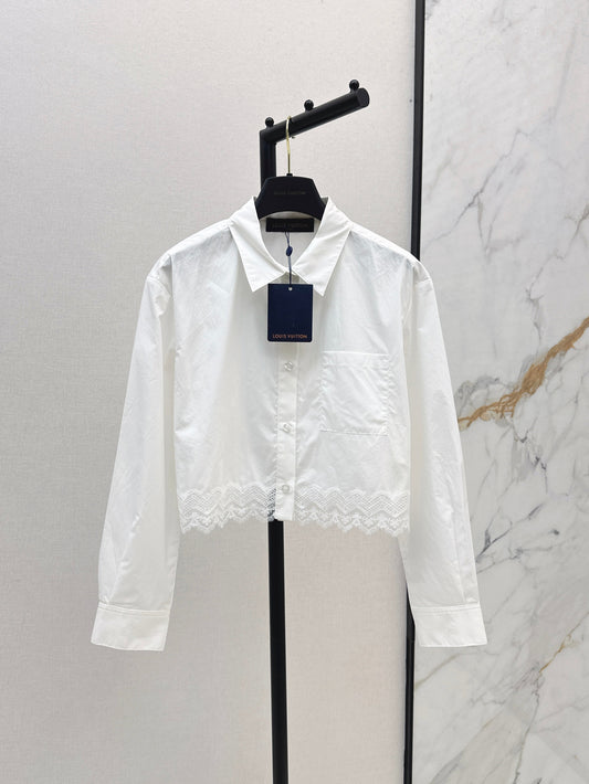 Lace-trimmed Shirt
