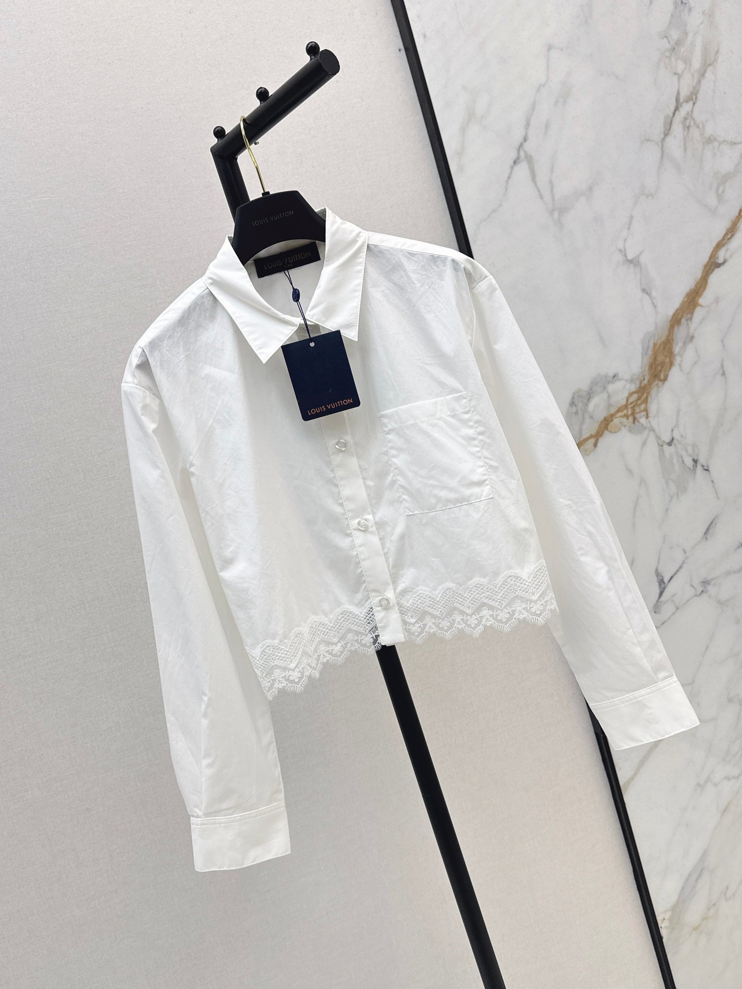 Lace-trimmed Shirt