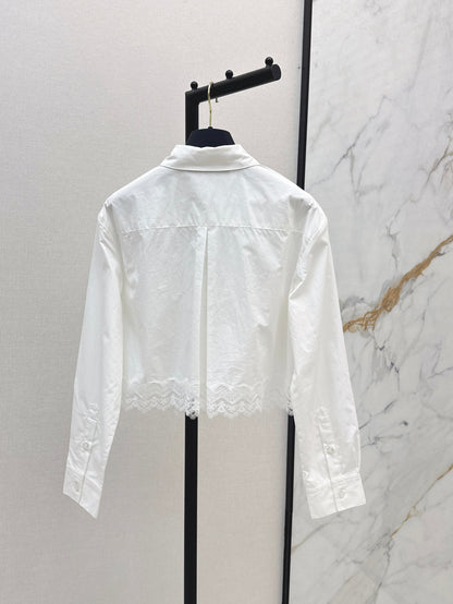 Lace-trimmed Shirt