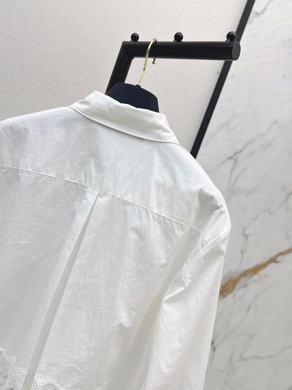 Lace-trimmed Shirt