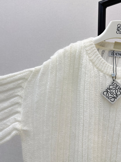 Lantern Sleeve Mohair Blend Sweater