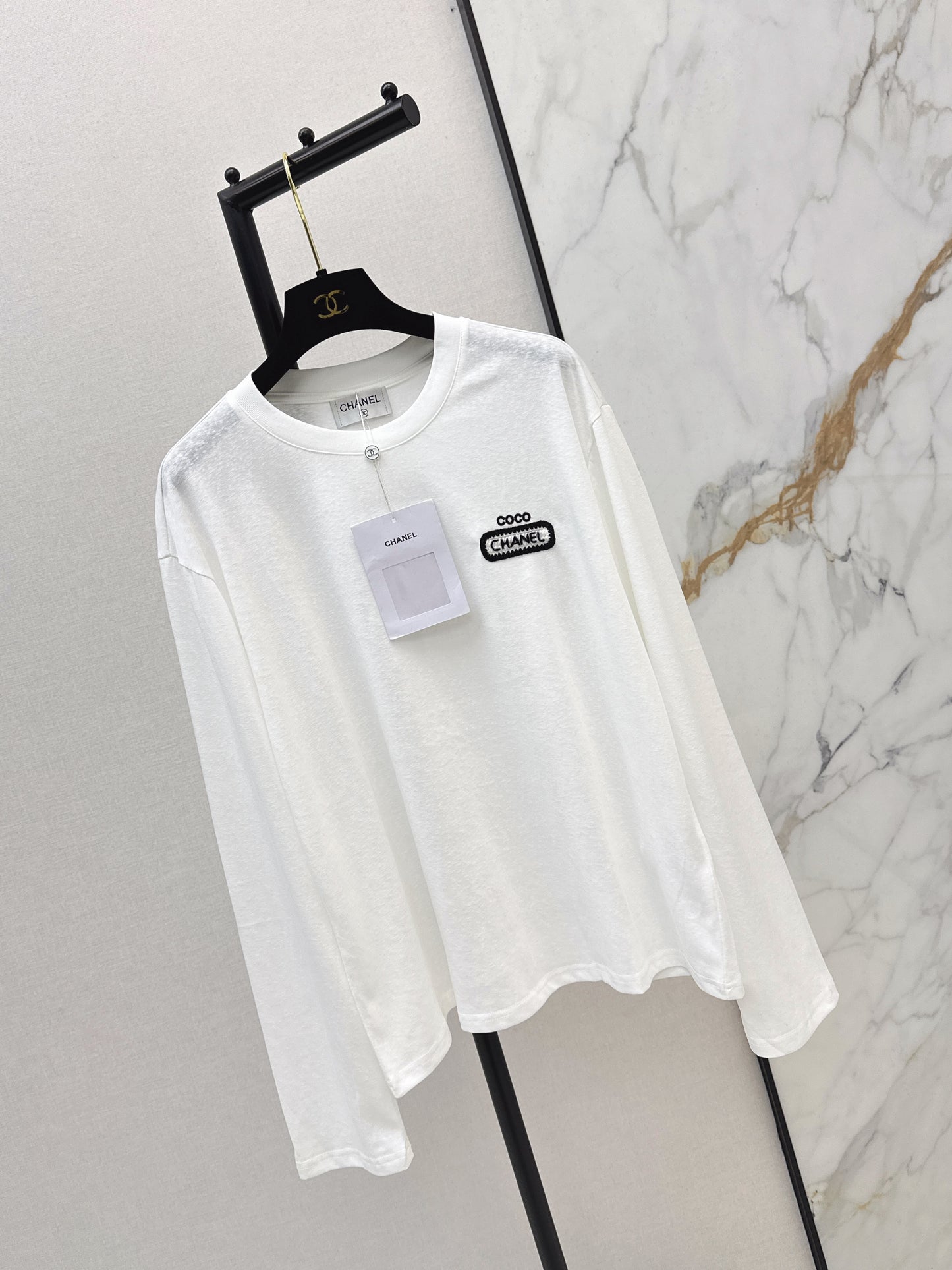 Embroidered Letter Top