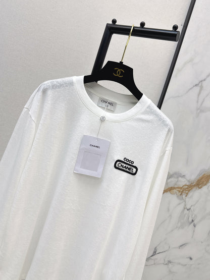 Embroidered Letter Top