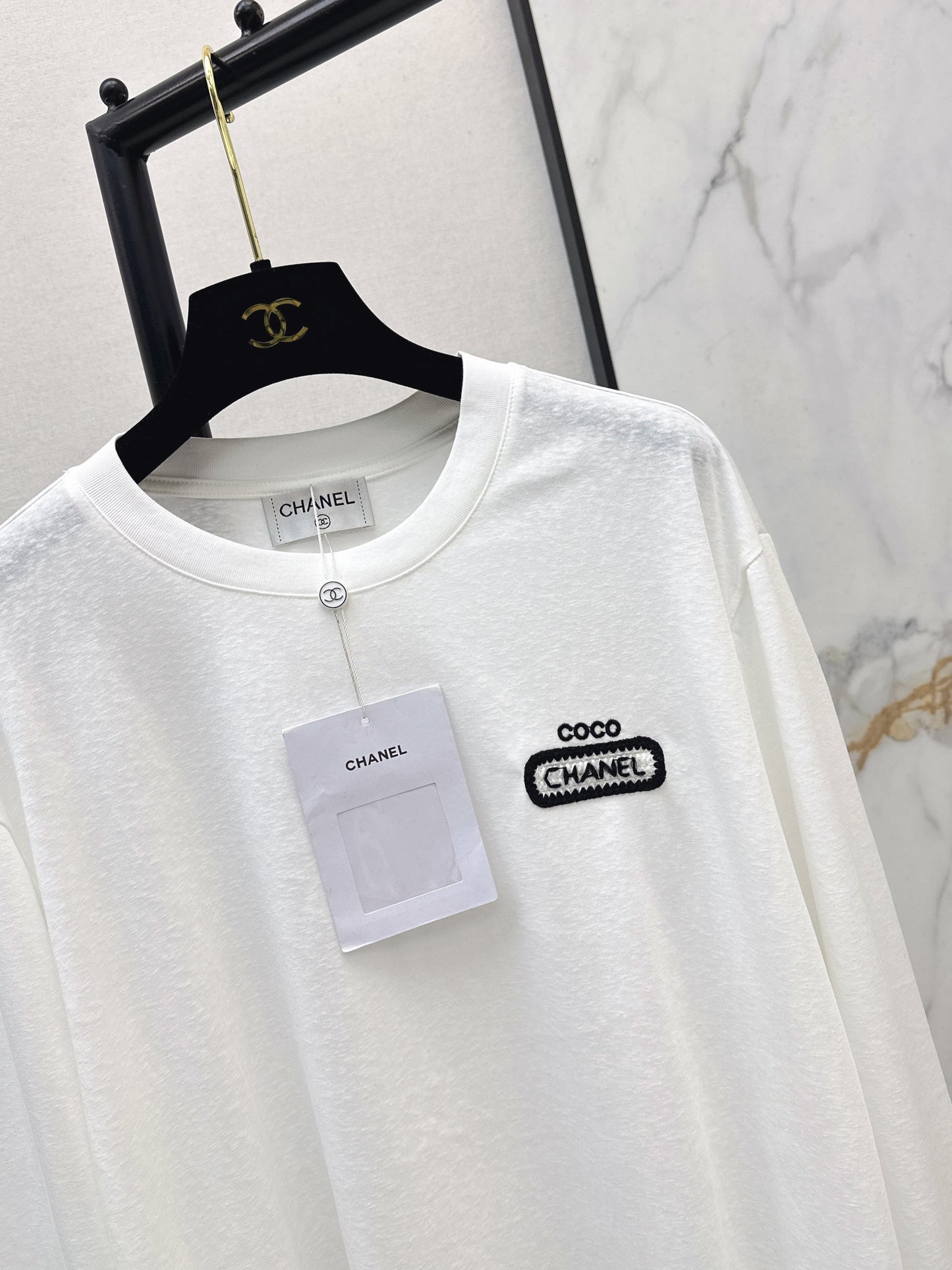 Embroidered Letter Top