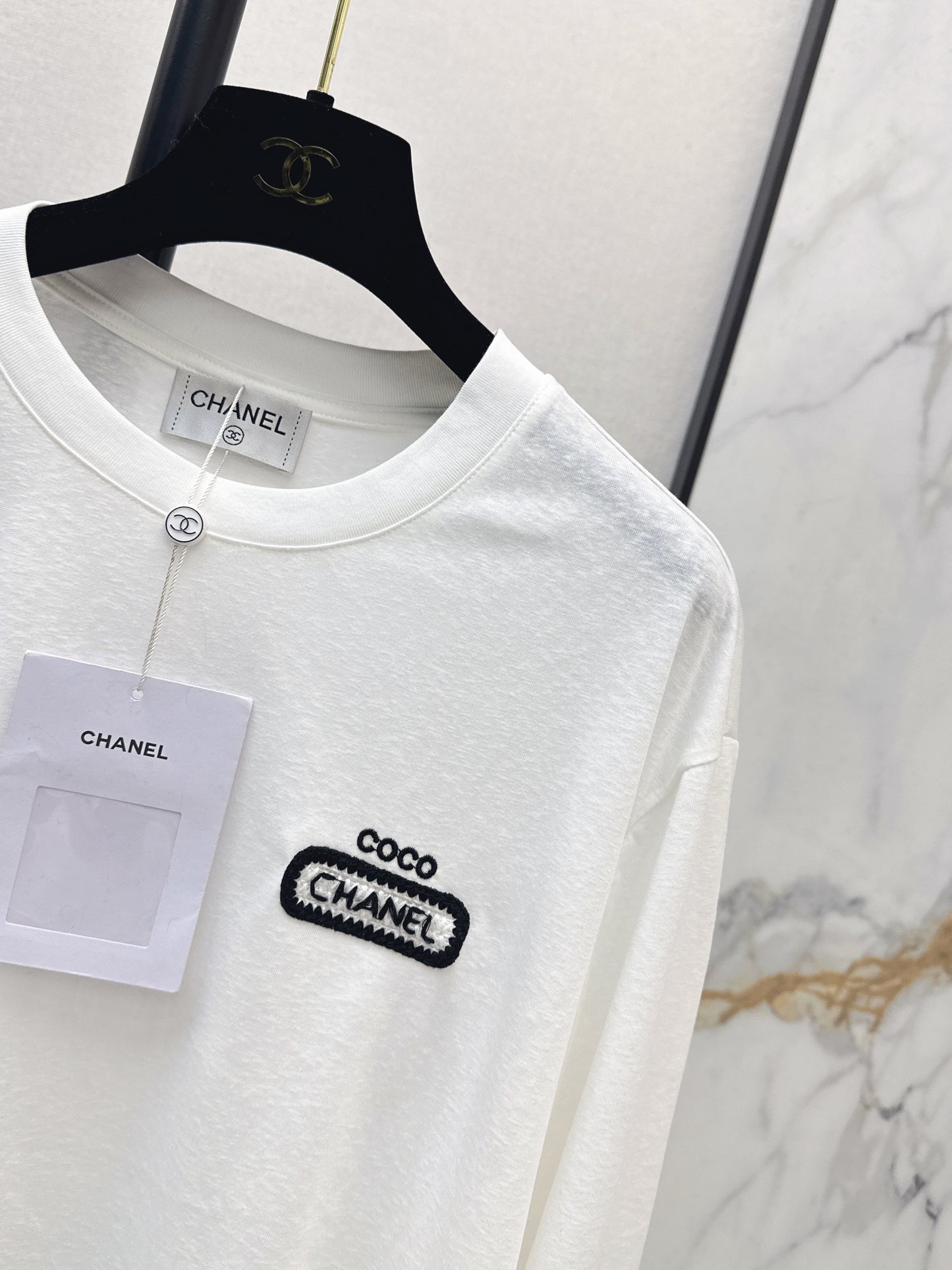 Embroidered Letter Top