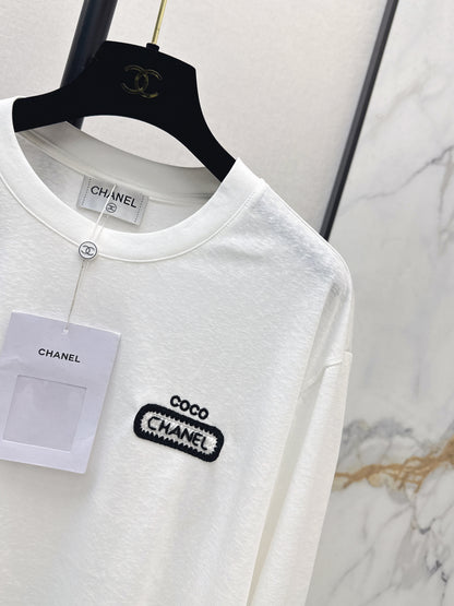 Embroidered Letter Top